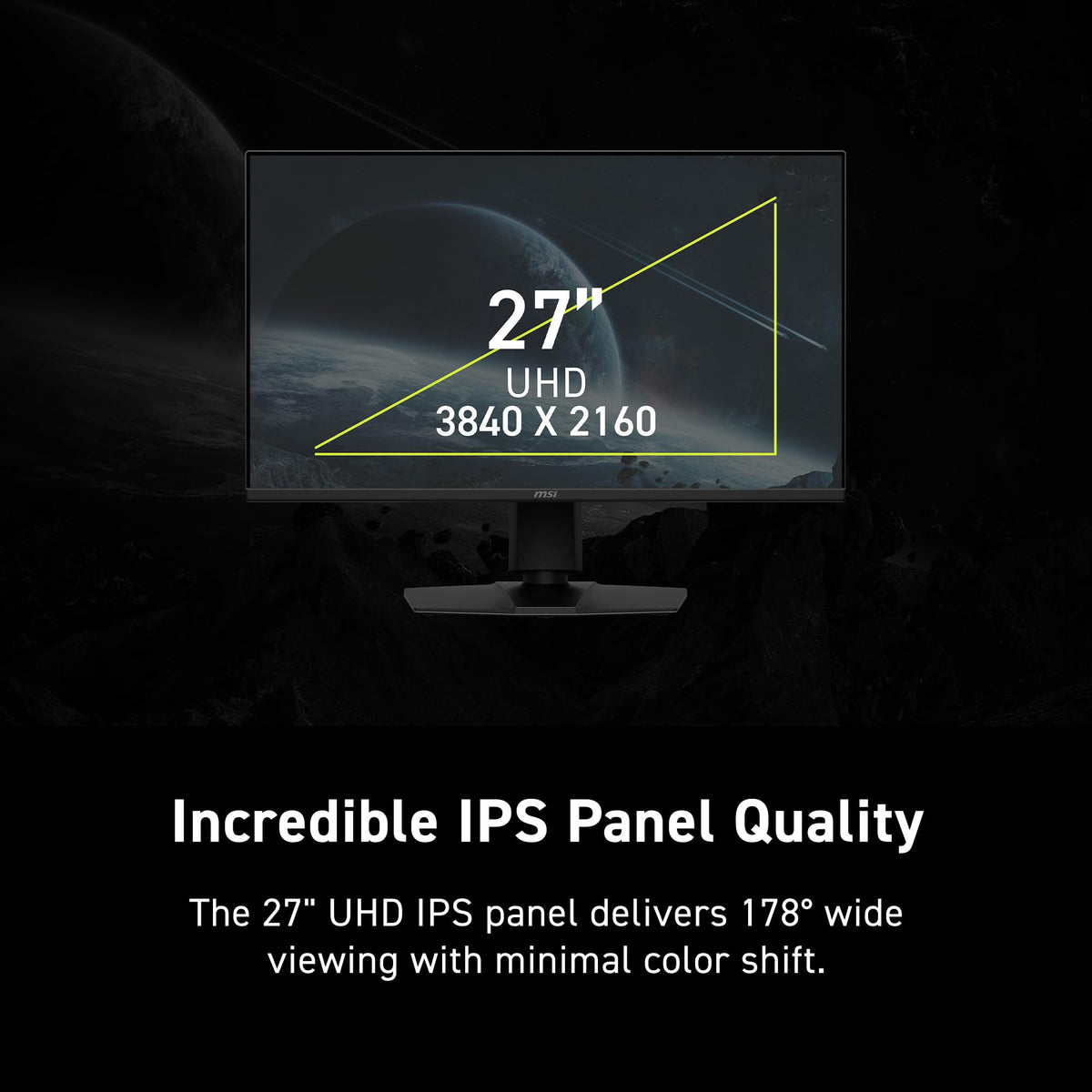 MSI MAG 275UPD E14 27-Inch 4K UHD Gaming Monitor, 288Hz, Black