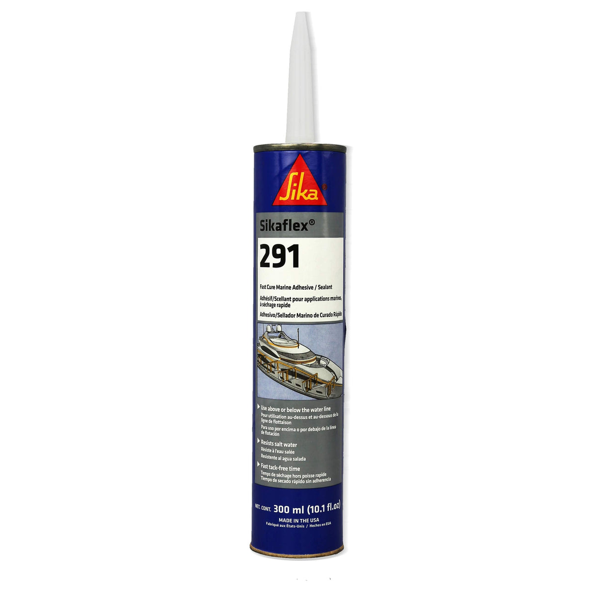 Sika Sikaflex-291 Marine Adhesive and Sealant, Black, 300 mL