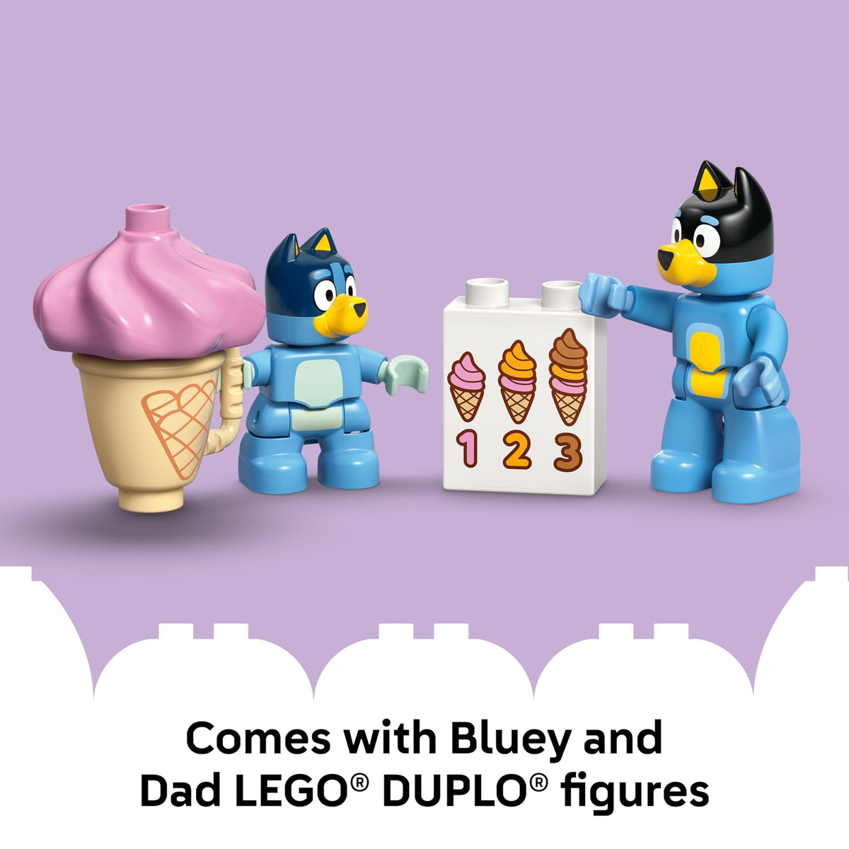 LEGO DUPLO Bluey Ice Cream Trip with Bluey, Ages 2+, 10458