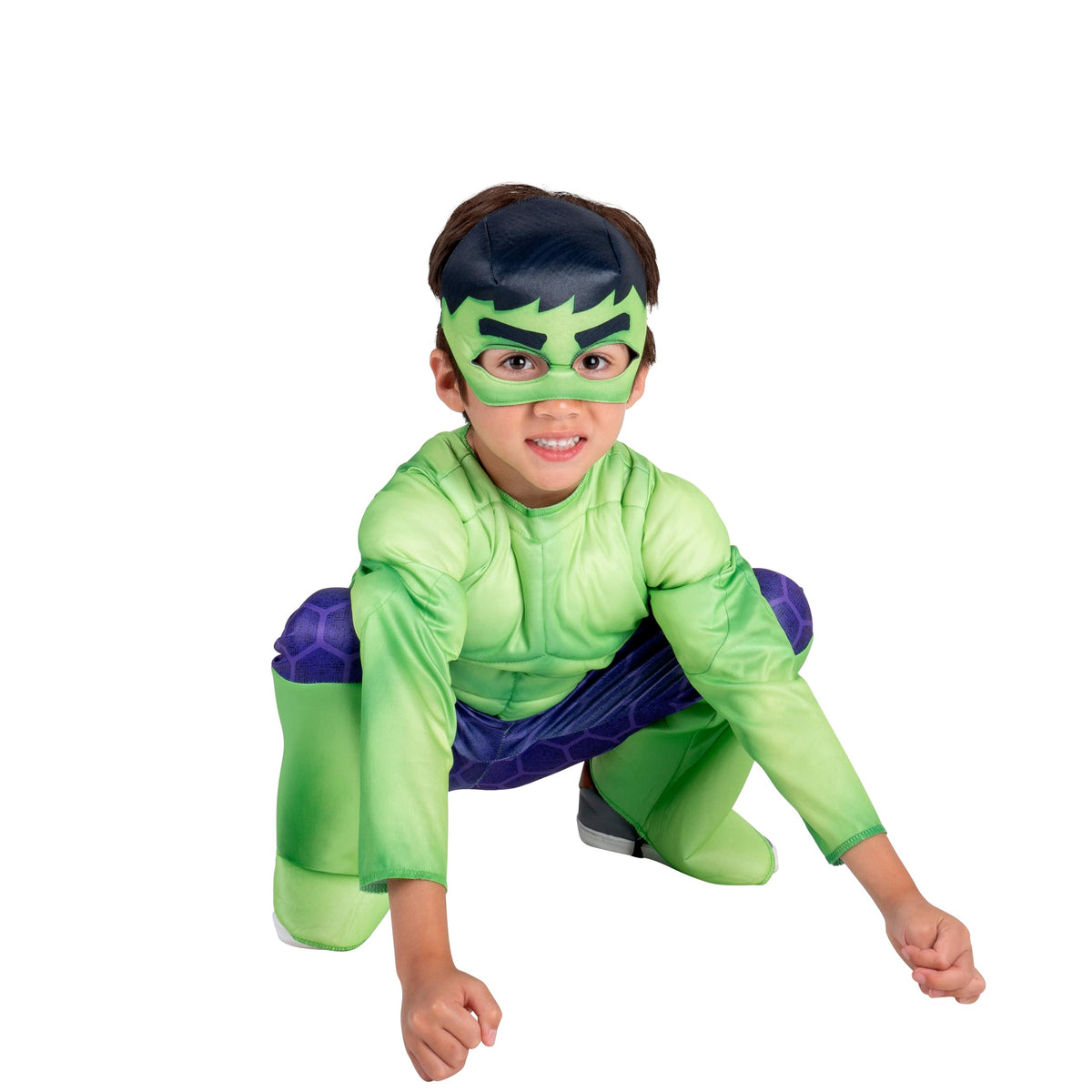 Marvel Hulk Toddler Costume with Padded Jumpsuit and Mask, 3T-4T