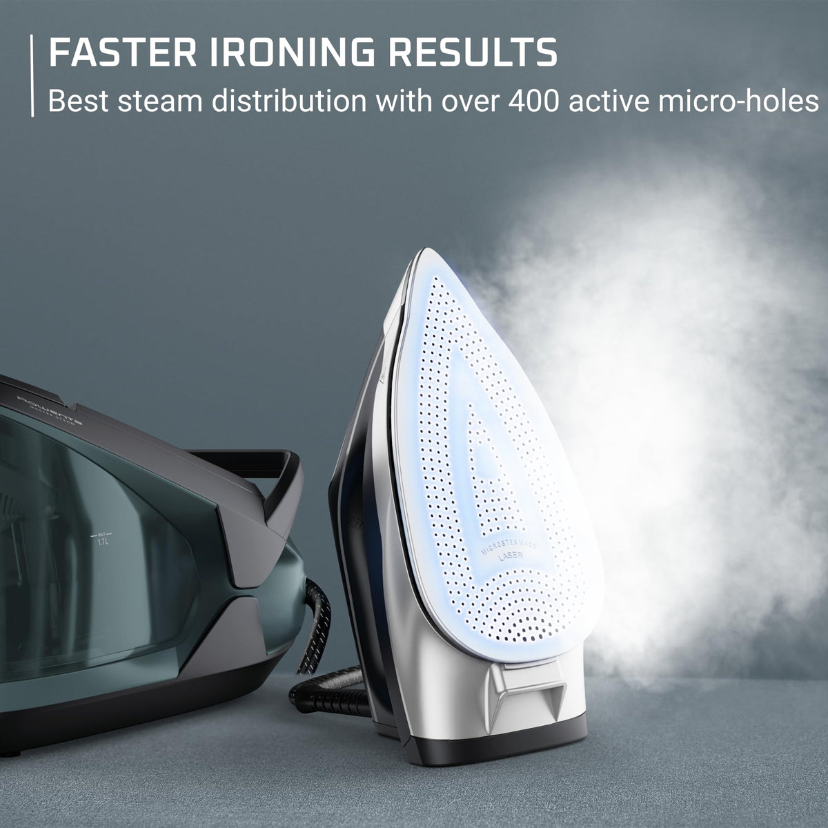 Rowenta Master Steam Station Iron, 1750 W, VR8338, Black/Green
