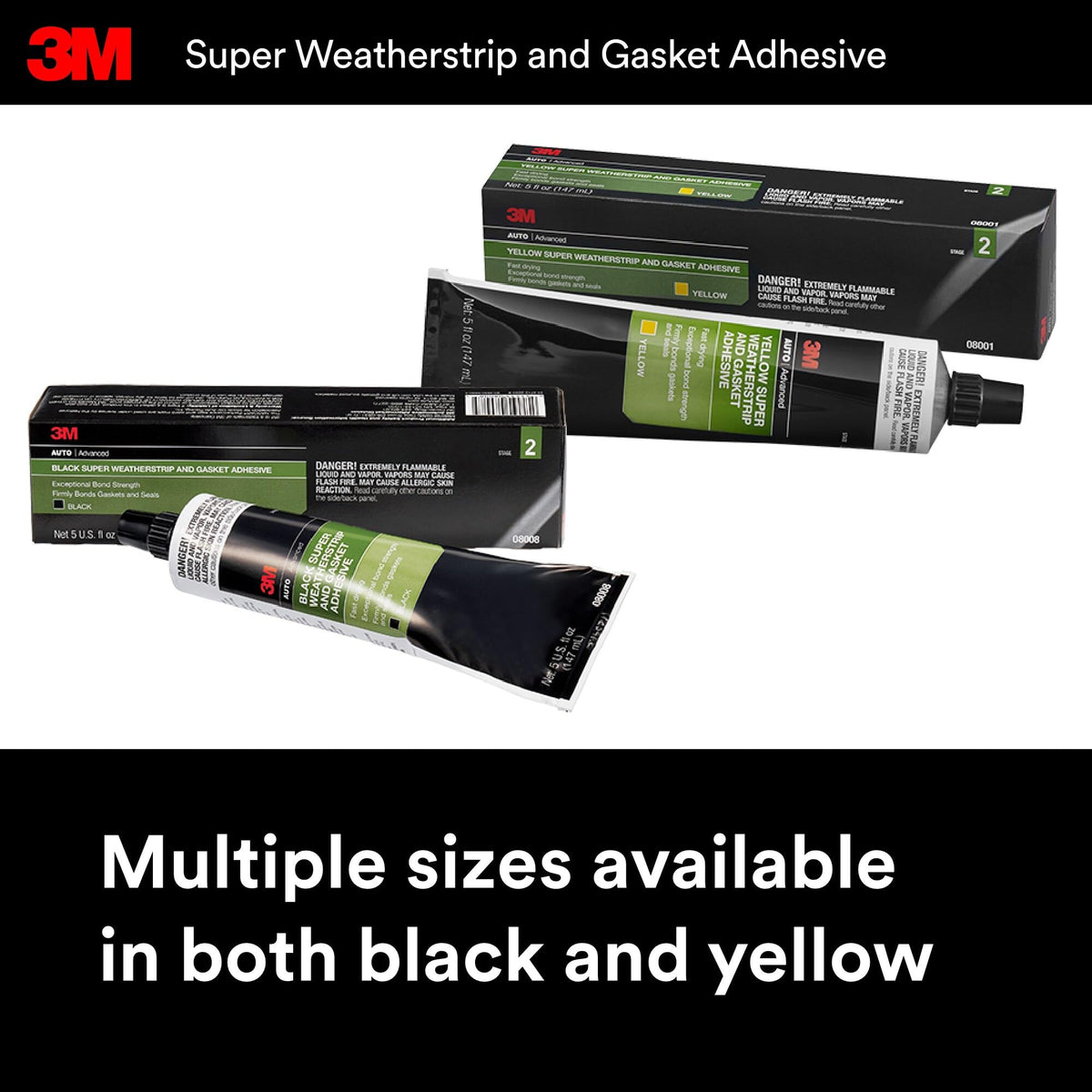 3M Super Weatherstrip and Gasket Adhesive, 5 fl oz, 08008