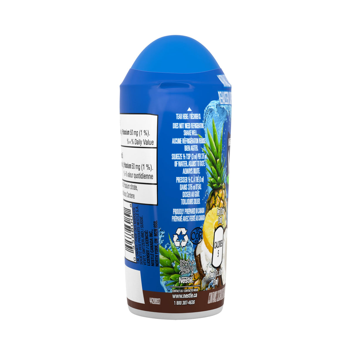 NESFRUTA Coconut Pineapple Liquid Water Enhancer, 624 mL, 12 Bottles