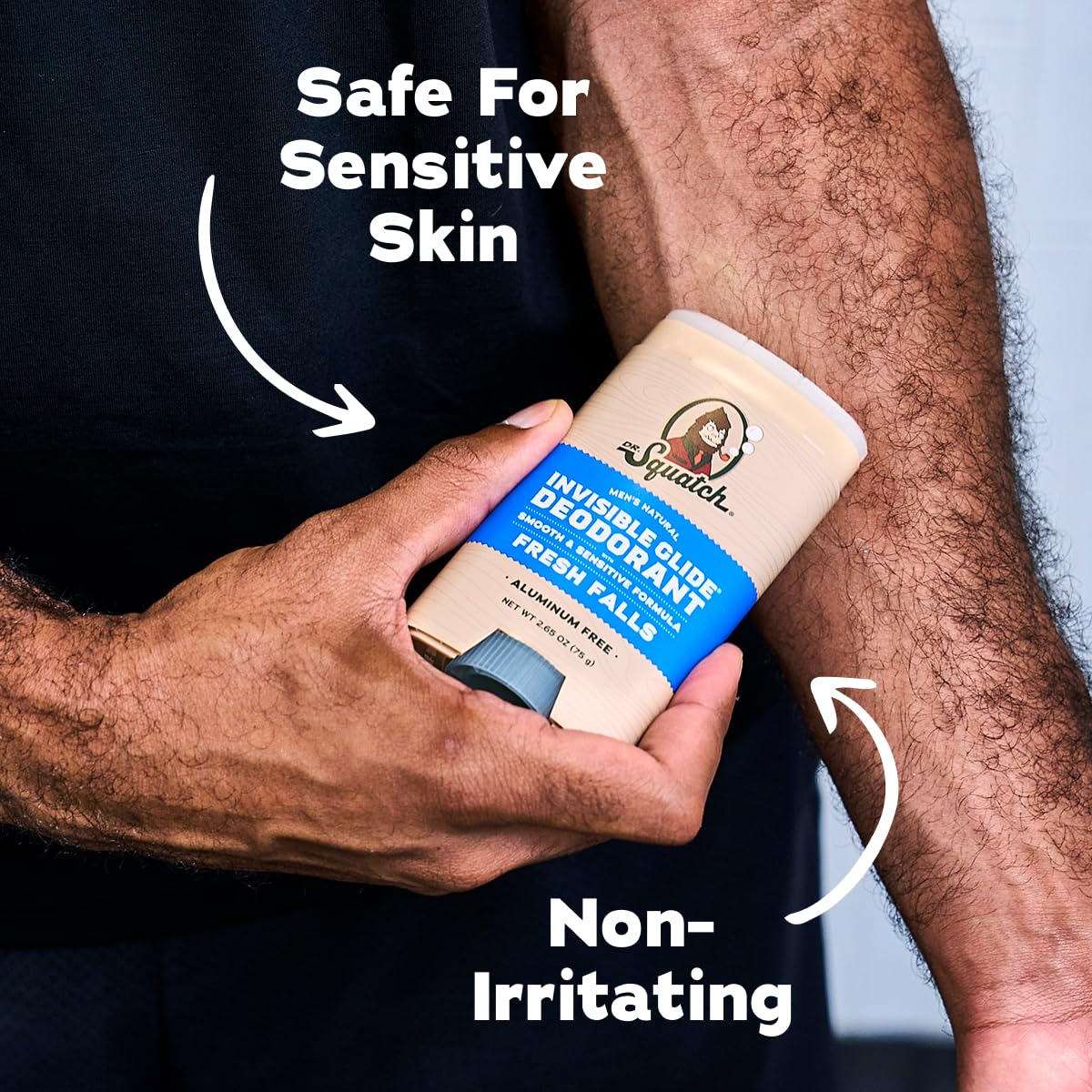 Dr. Squatch Invisible Glide Natural Deodorant, 2.65oz, 2-Pack