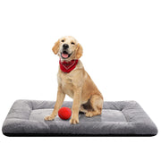 VERZEY Faux Fur Dog Crate Pad, 36 x 23 in, Grey
