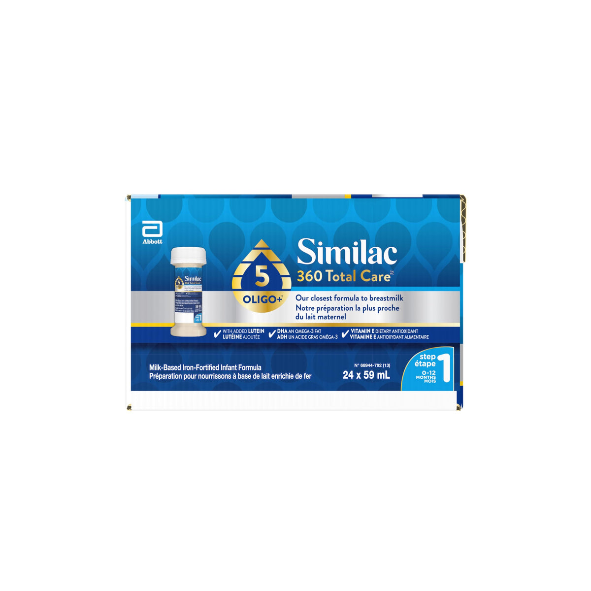 Similac 360 Total Care Step 1 Ready-To-Feed, 59 ml (24 Bottles)