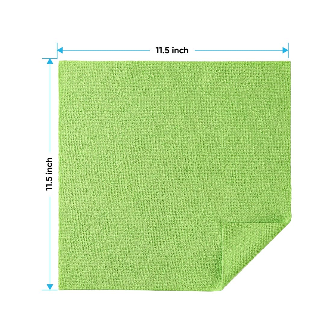 HOMEXCEL Microfibre Cleaning Cloths, 11.5 x 11.5 in, 100-Pack