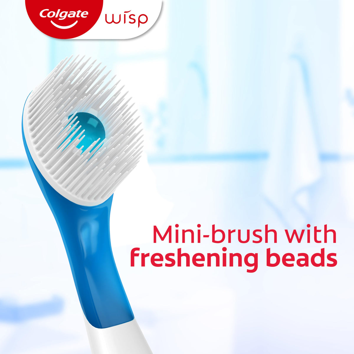 Colgate MaxFresh Wisp Disposable Toothbrushes, Peppermint, 24 Count