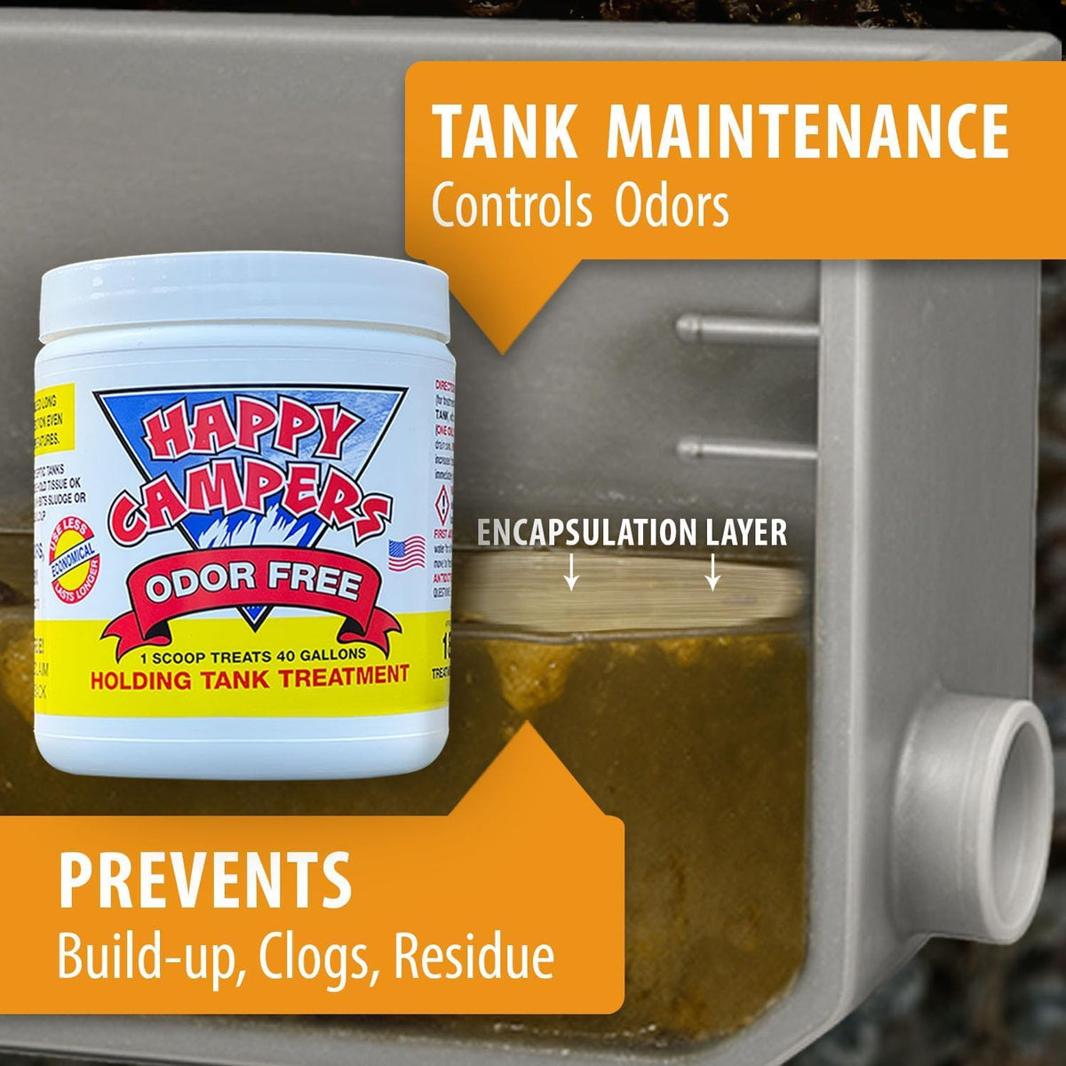 Happy Campers RV Toilet Treatment, 18 Treatments