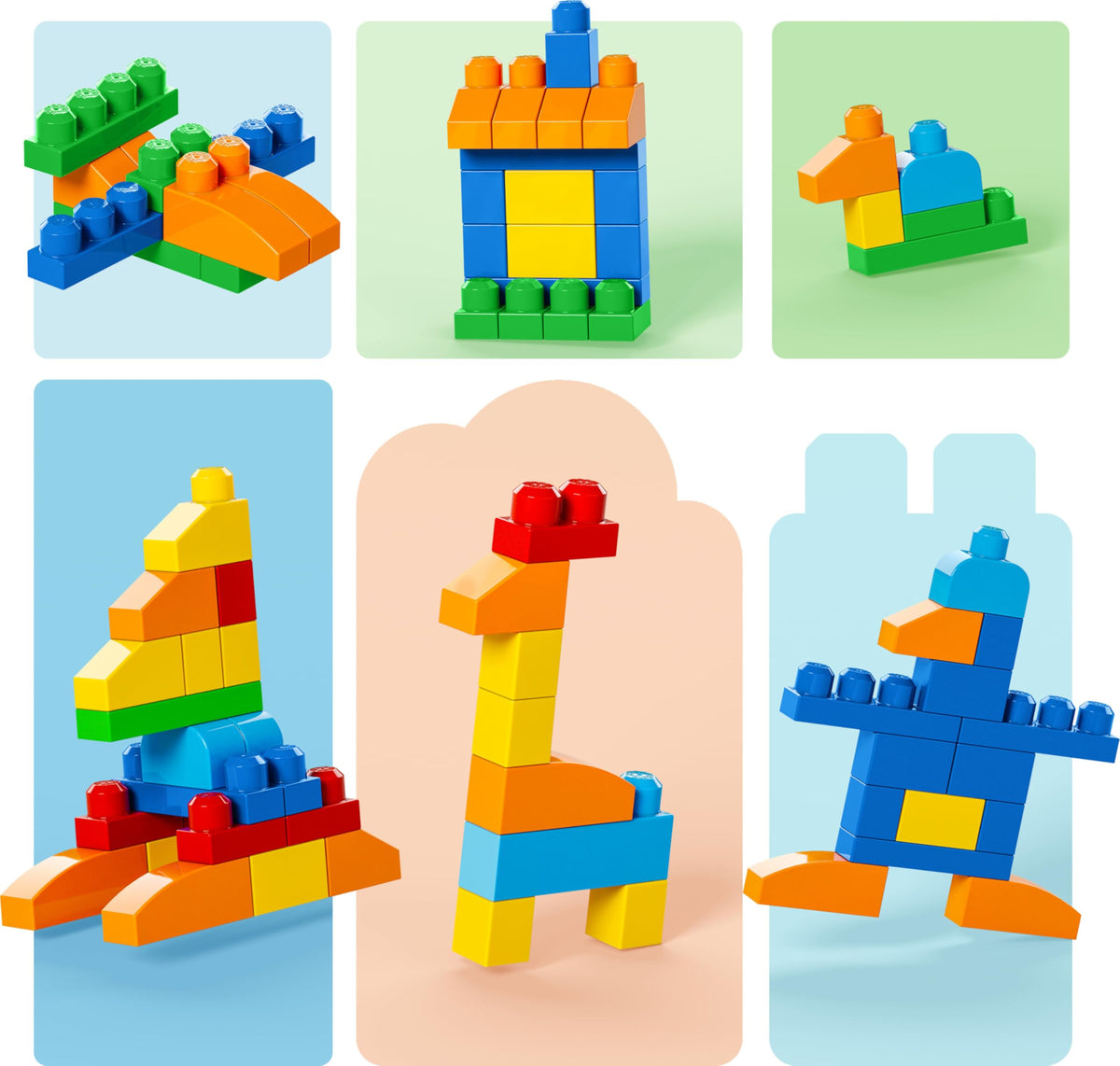 MEGA BLOKS First Builders Deluxe Building Bag, 150 Pieces, Blue