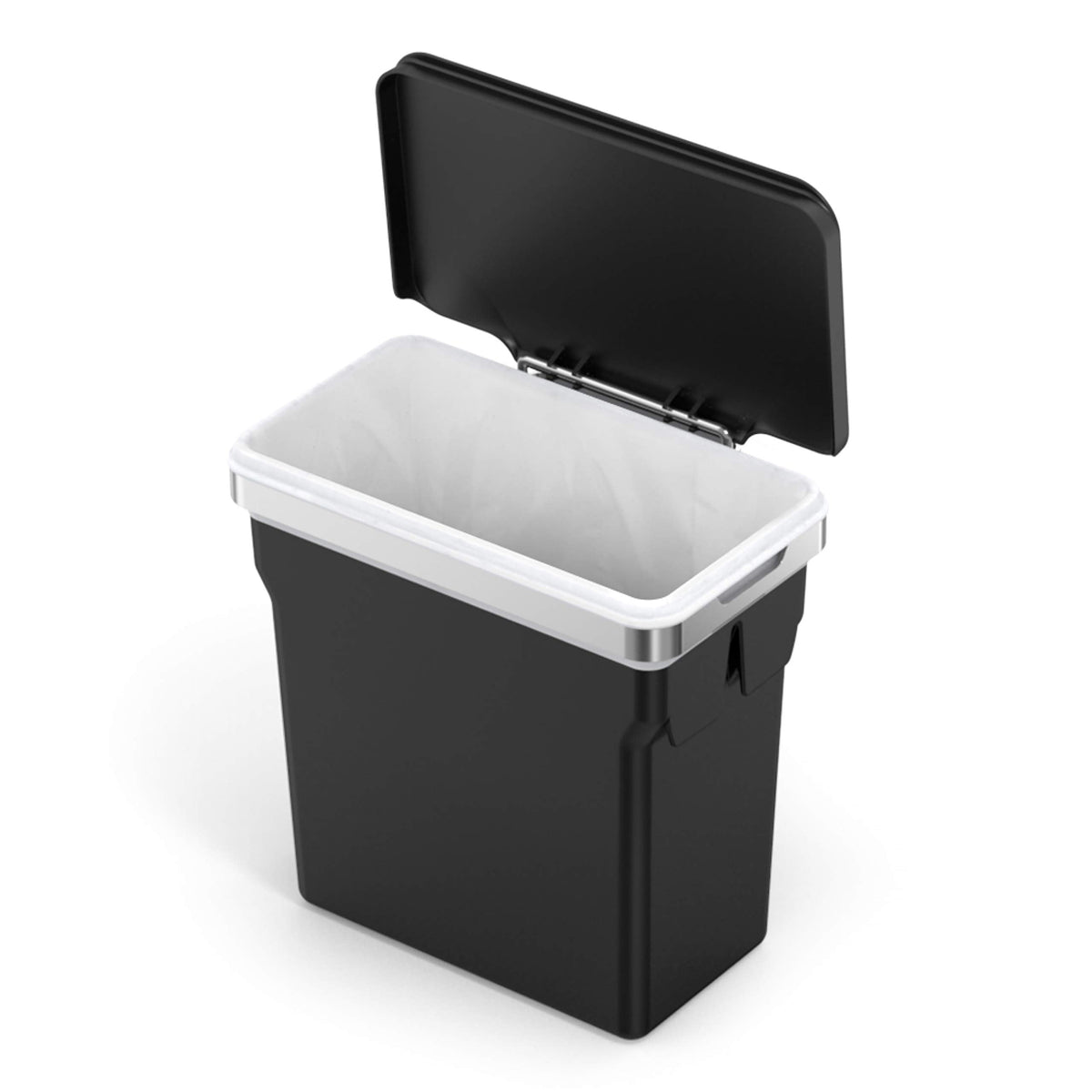 simplehuman In-Cabinet Trash Can, Black, 10 L