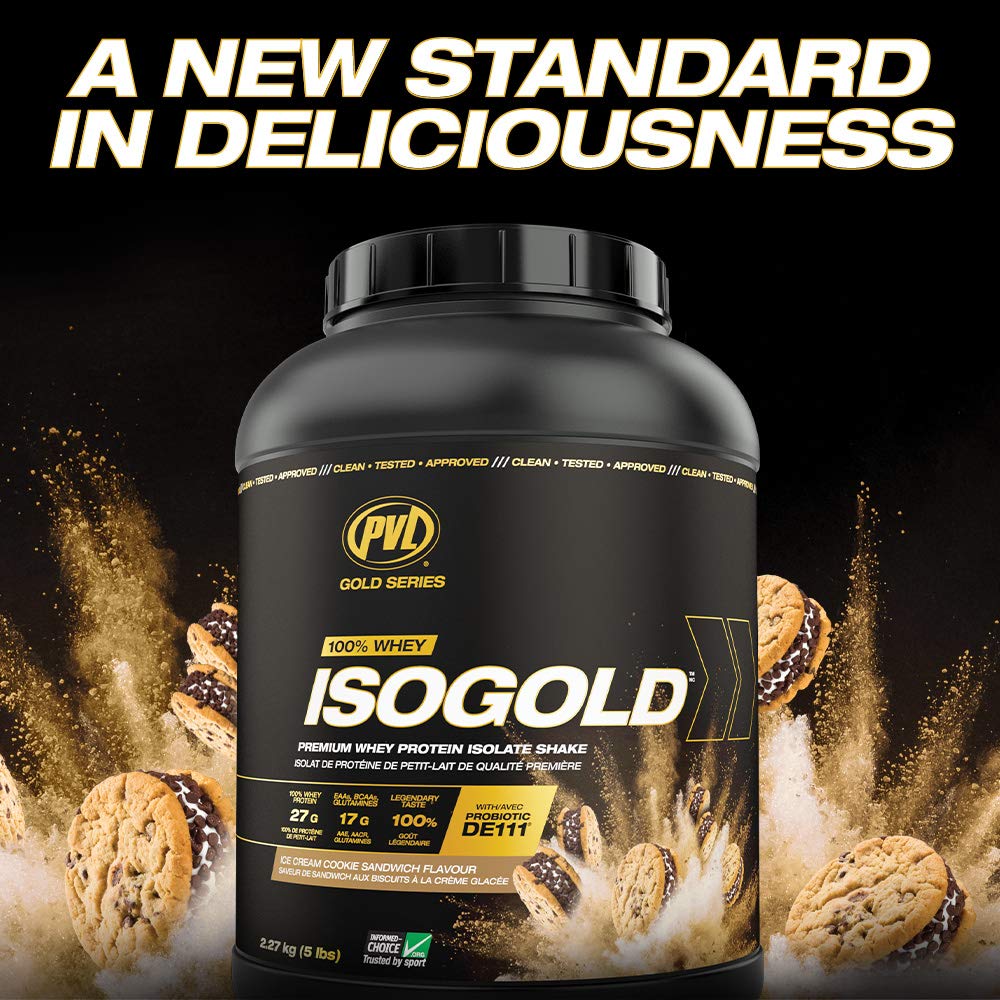 PVL Isogold Grass Fed Isolate Whey Protein, Chocolate, 2.27 kg