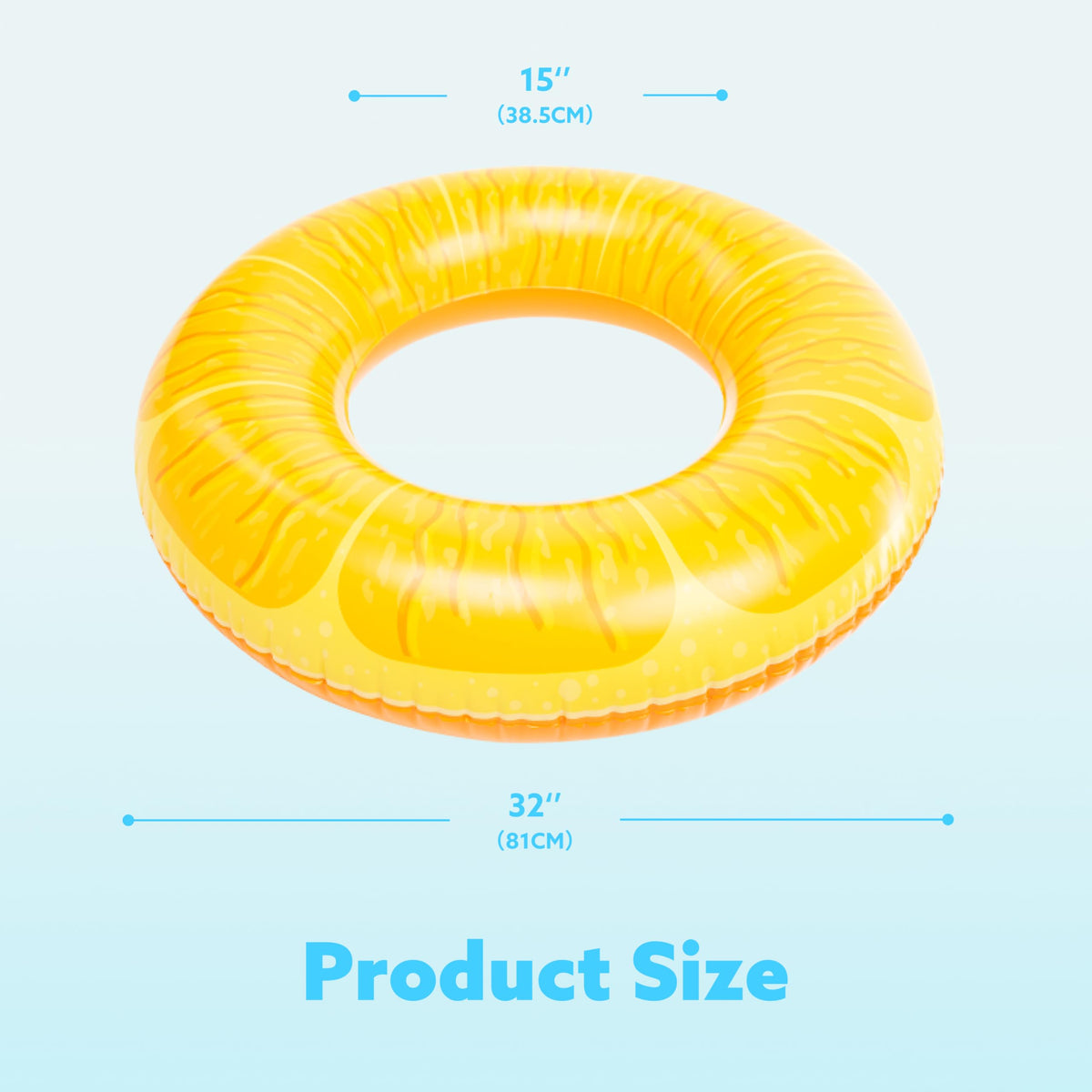 Sloosh Inflatable Pool Float Rings (4 Pack)