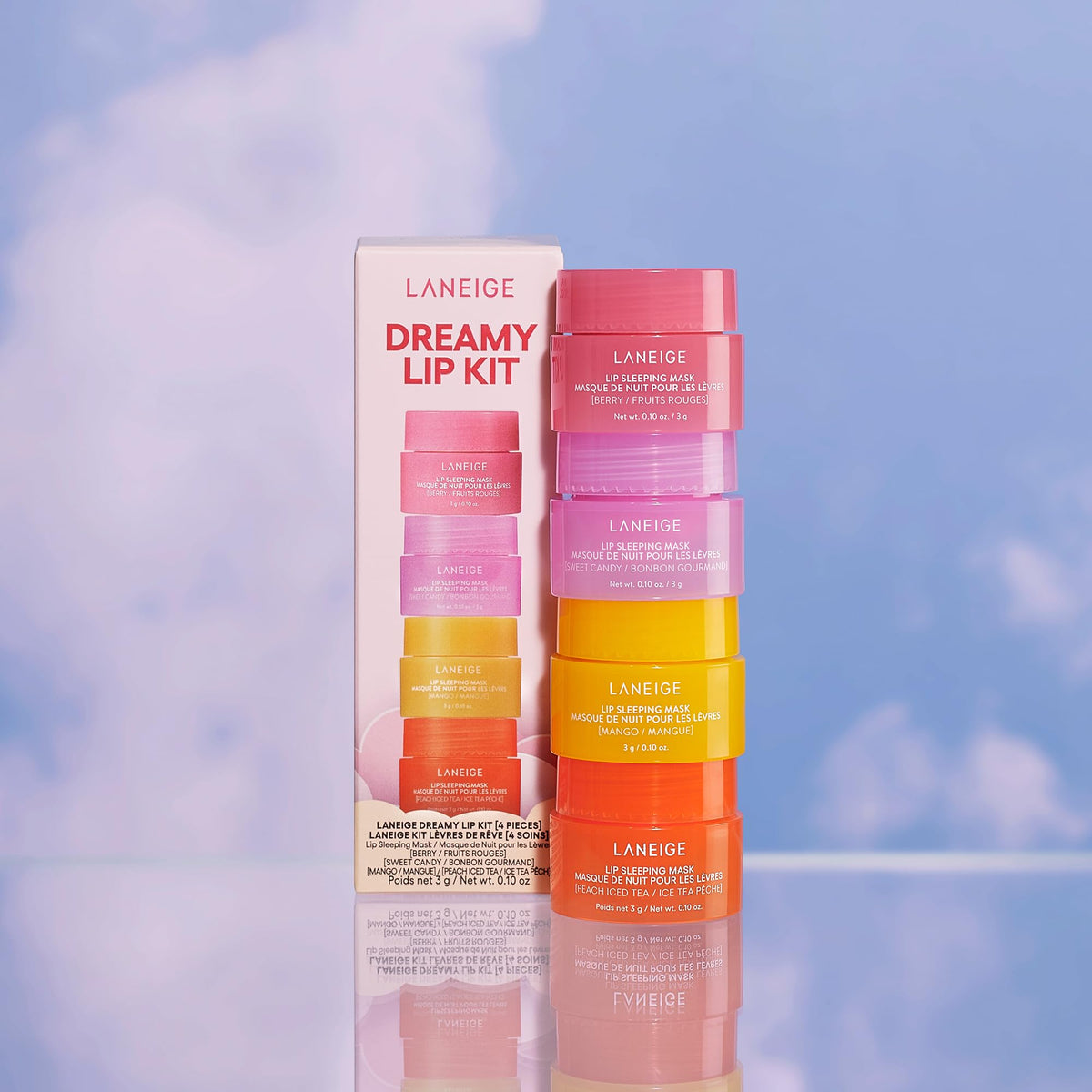 Laneige Dreamy Lip Sleeping Mask Kit, Berry, Sweet Candy, Mango, Peach