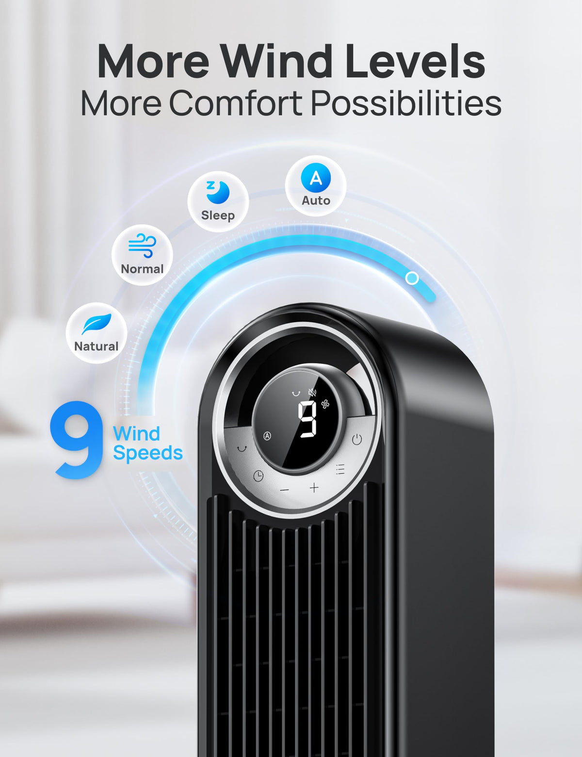 DREO Smart Tower Fan for Bedroom