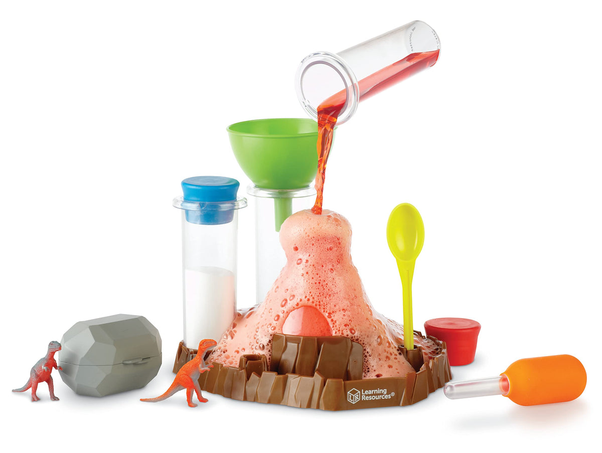 Learning Resources Fizzy Volcano Science Lab, 13 Pieces, Ages 4+