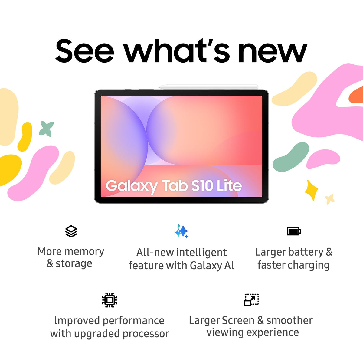 Samsung Galaxy Tab S10 Lite, 256GB, Silver (CAD Version)
