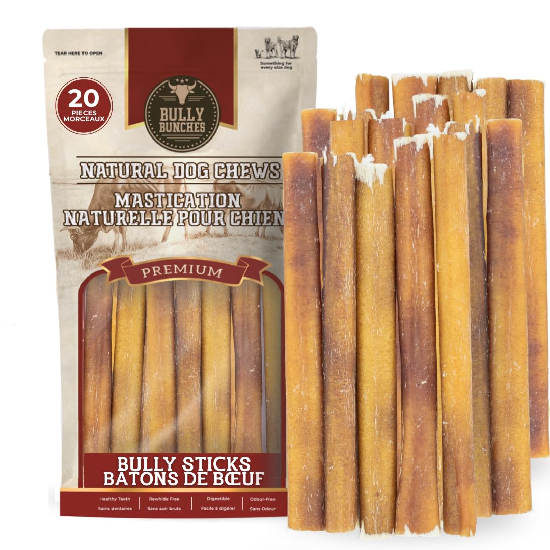 Bully Bunches 6 in Standard Bully Sticks, 20-Pack