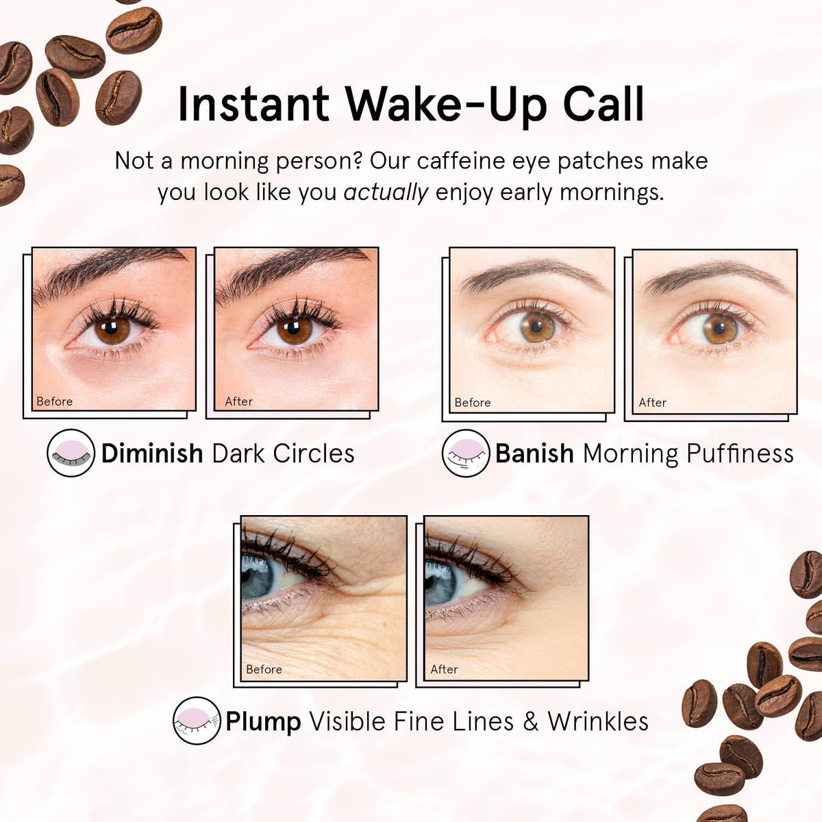 Grace and Stella Eye Patches with Caffeine, 24 Pairs