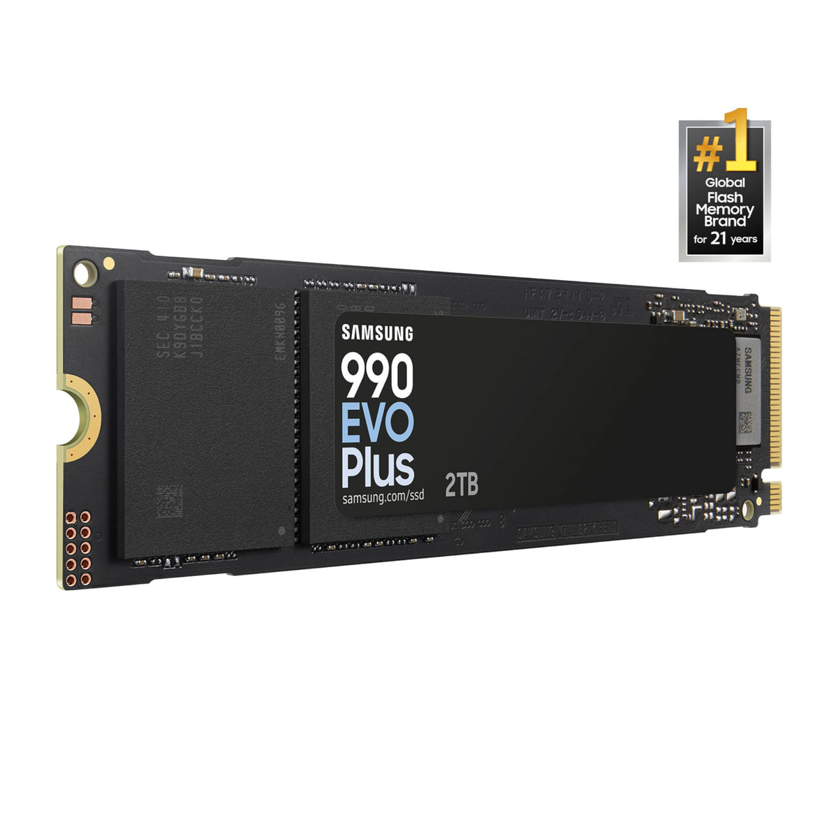 Samsung 990 EVO Plus 2TB PCIe Gen4 NVMe M.2 SSD, MZ-V9S2T0B/AM
