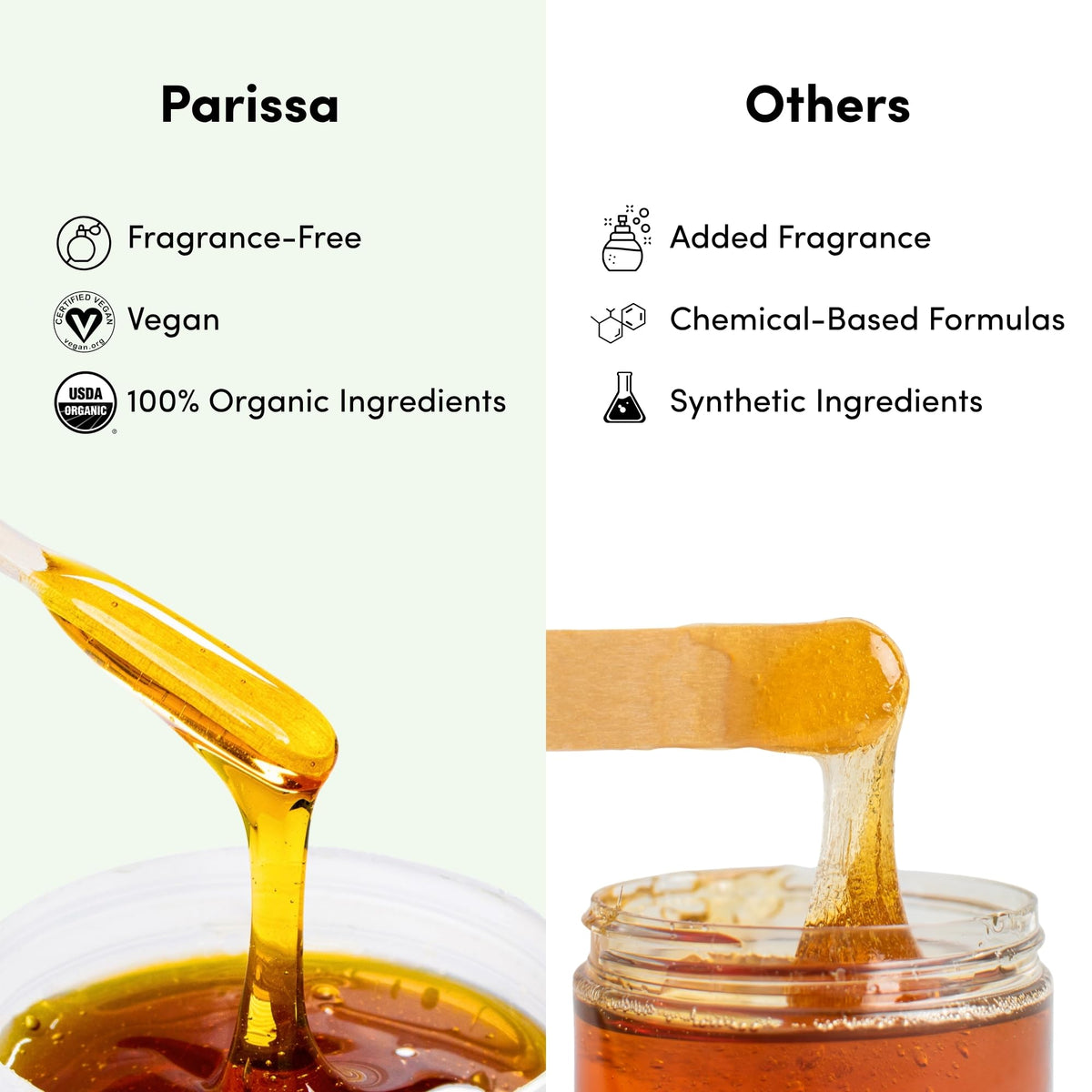 Parissa Organic Sugar Wax Kit for Hair Removal, 8 fl oz