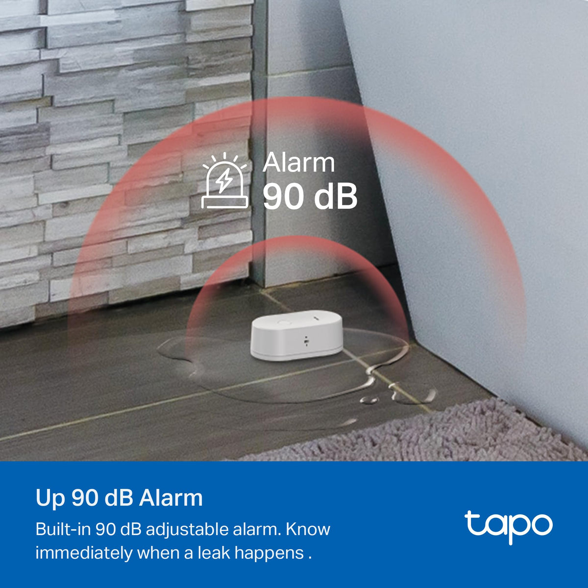 TP-Link Tapo T300 Smart Water Leak Detector, Requires Tapo Hub