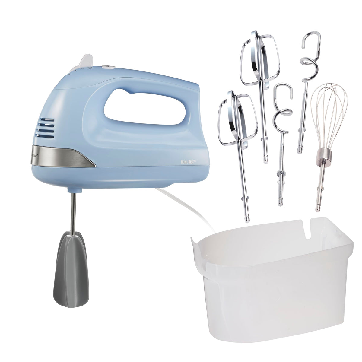Hamilton Beach 6-Speed Electric Hand Mixer, 275W, Blue (62677J)