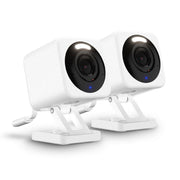 Wyze Cam v4 2.5K Security Camera, White, 2 Pack