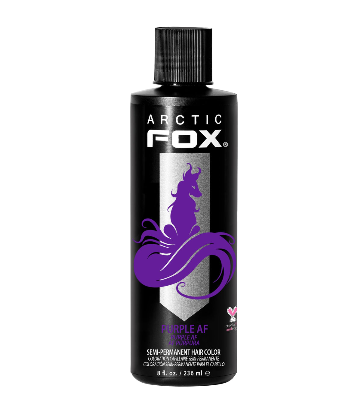 Arctic Fox Semi-Permanent Hair Colour, Purple AF, 236 ml