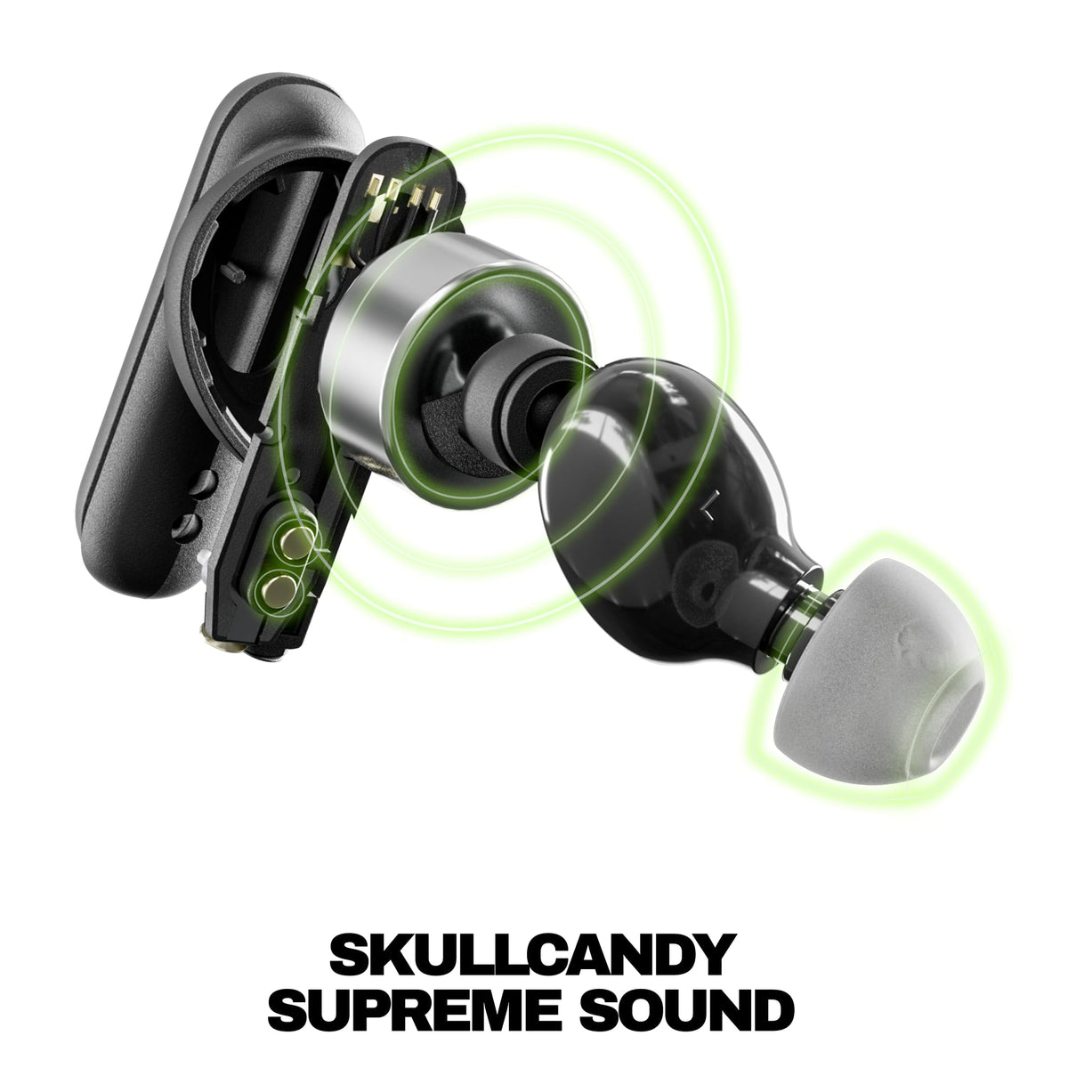 Skullcandy Smokin' Buds Wireless Earbuds, True Black