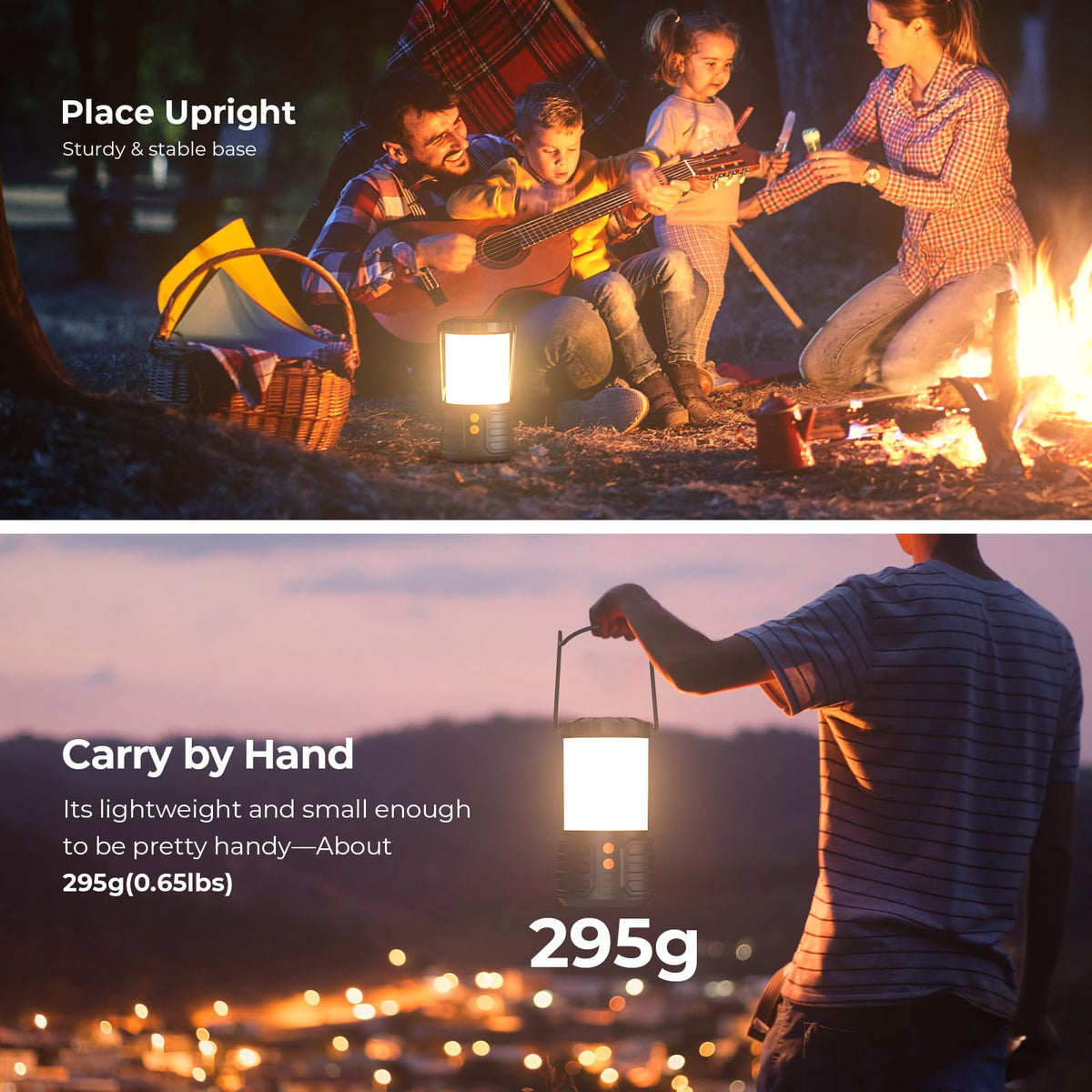 Rechargeable LED Camping Lantern, 5000 mAh