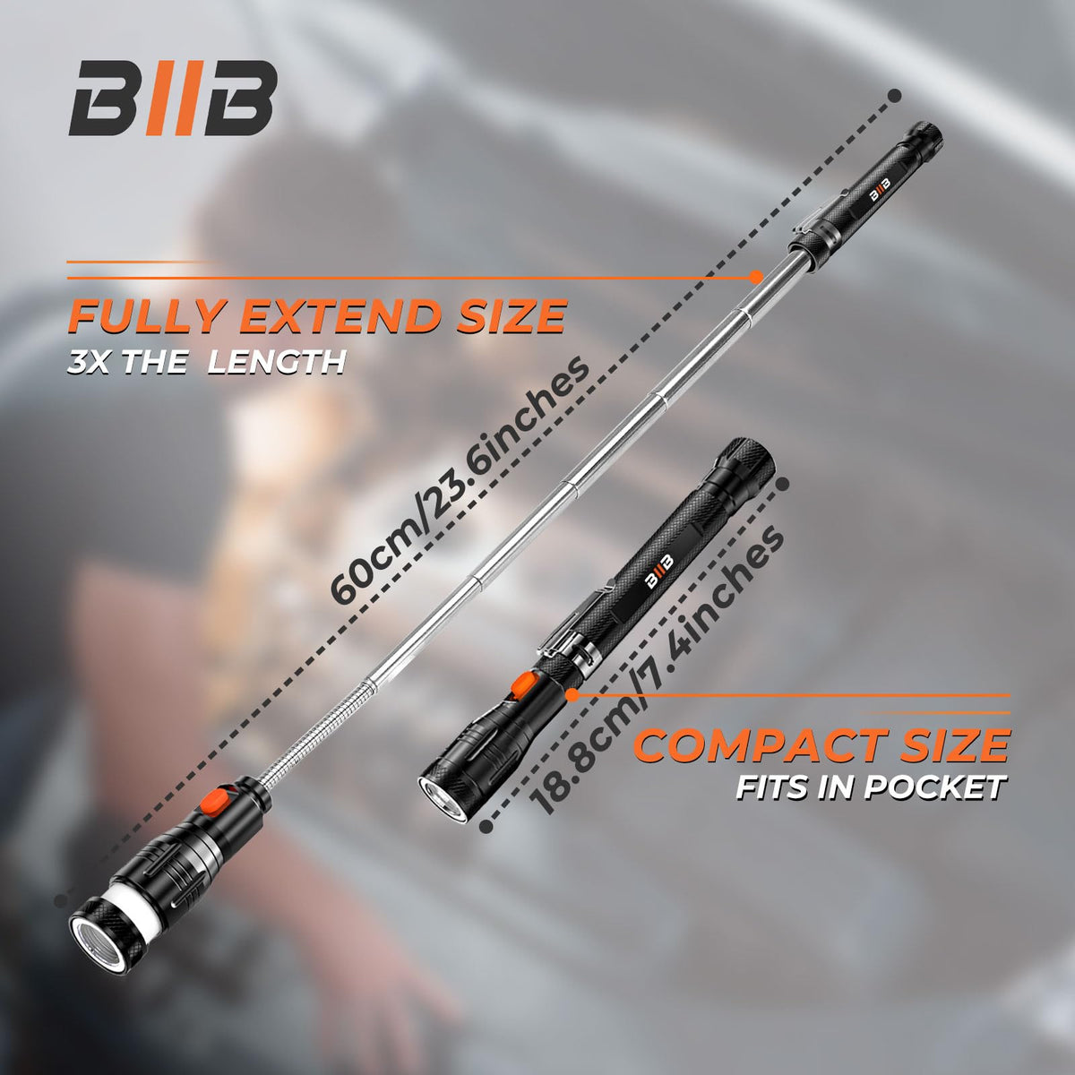 BlIB LED Magnetic Pickup Tool