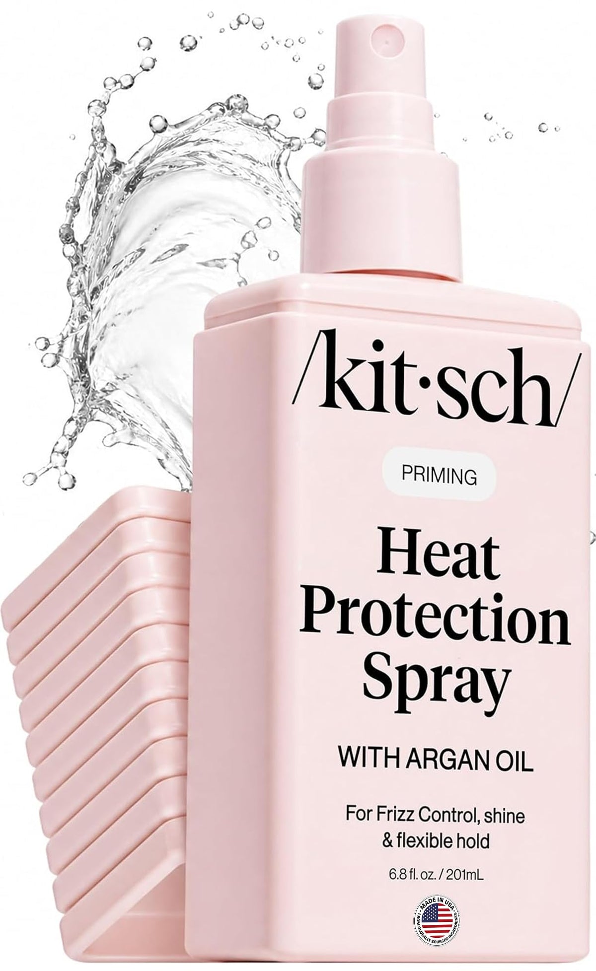 Kitsch Heat Protection Spray for Hair with Argan Oil, 201 mL