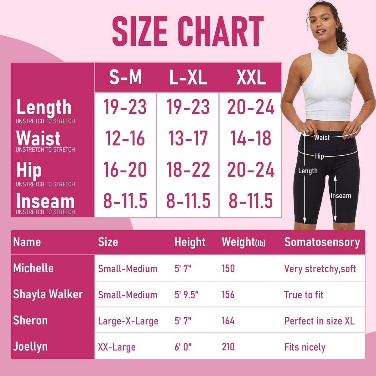 CAMPSNAIL Women's High Waisted Biker Shorts (4 Pack)