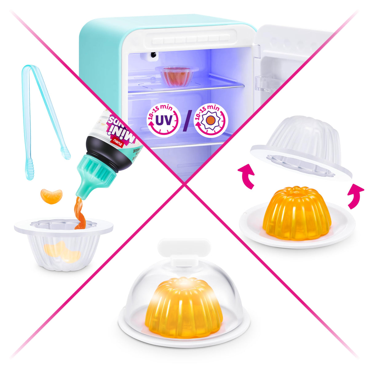Mini Brands Fill The Fridge Playset With UV Light by ZURU