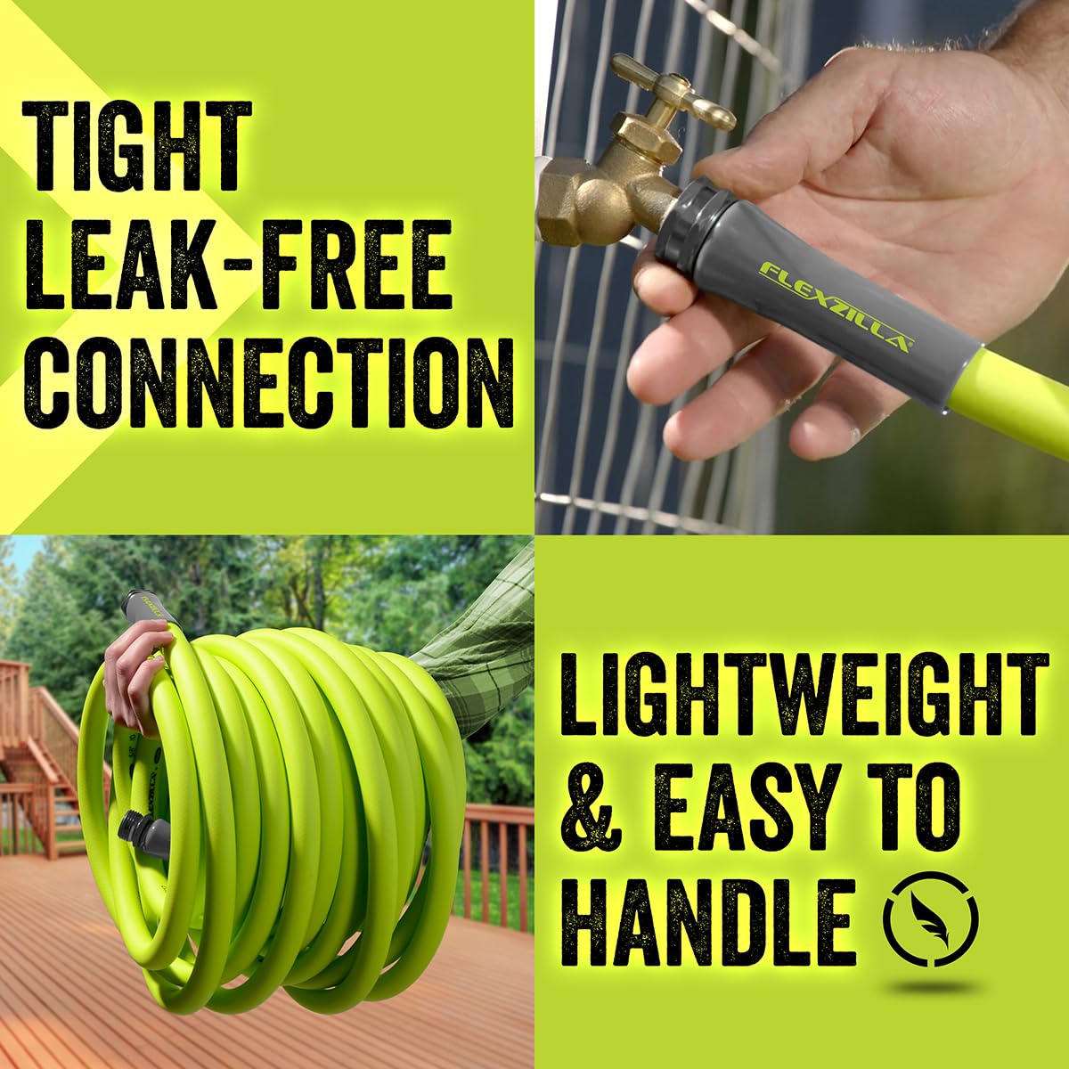 Legacy Flexzilla 5/8" x 75' Hybrid Garden Hose with 3/4" GHT Ends