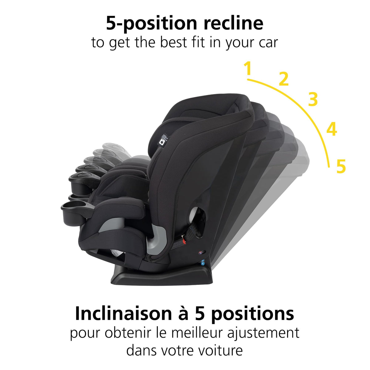 Safety 1st EverSlim 4-in-1 Convertible Car Seat, Hexagon Horizon
