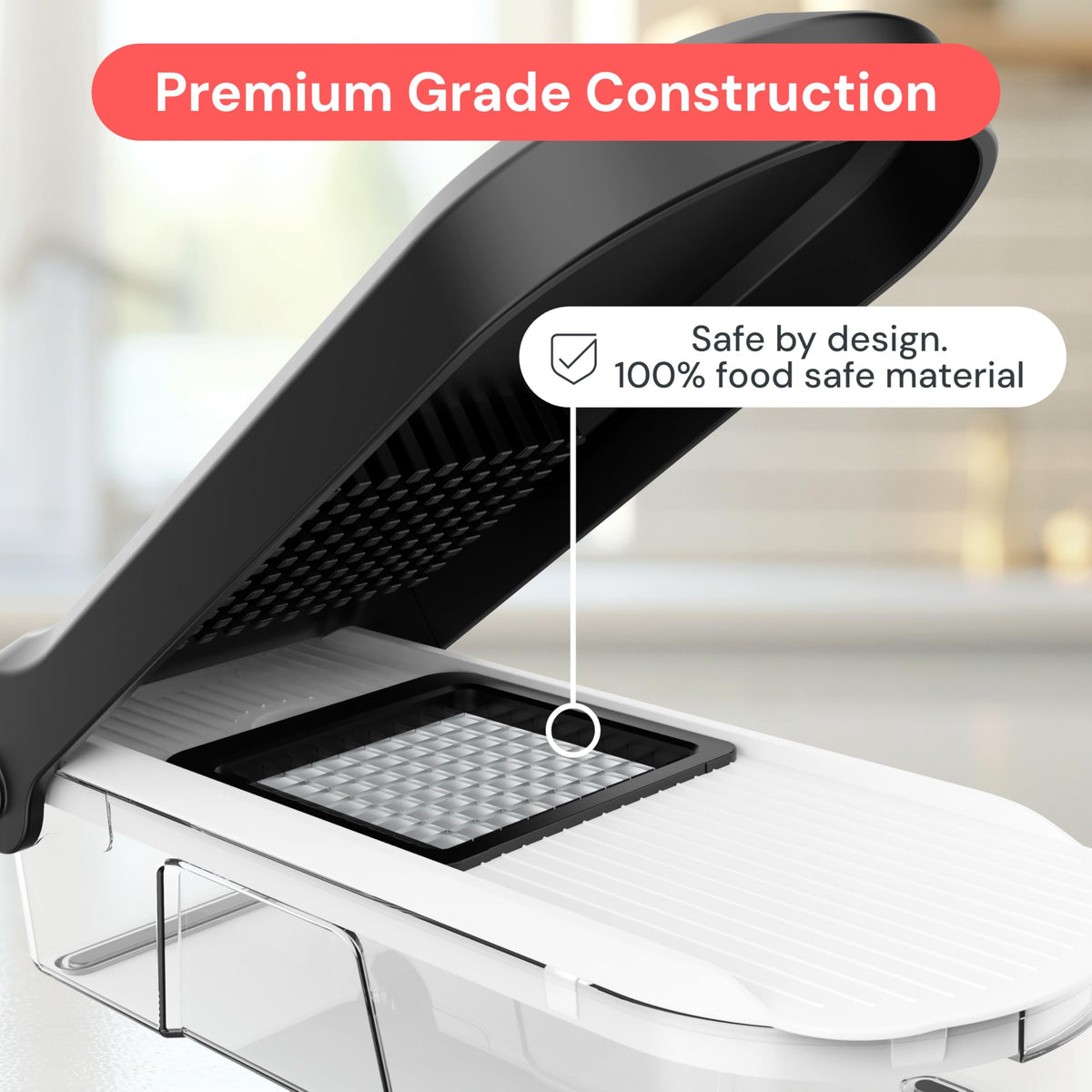 Fullstar Pro Core Vegetable Chopper and Mandoline Slicer, White