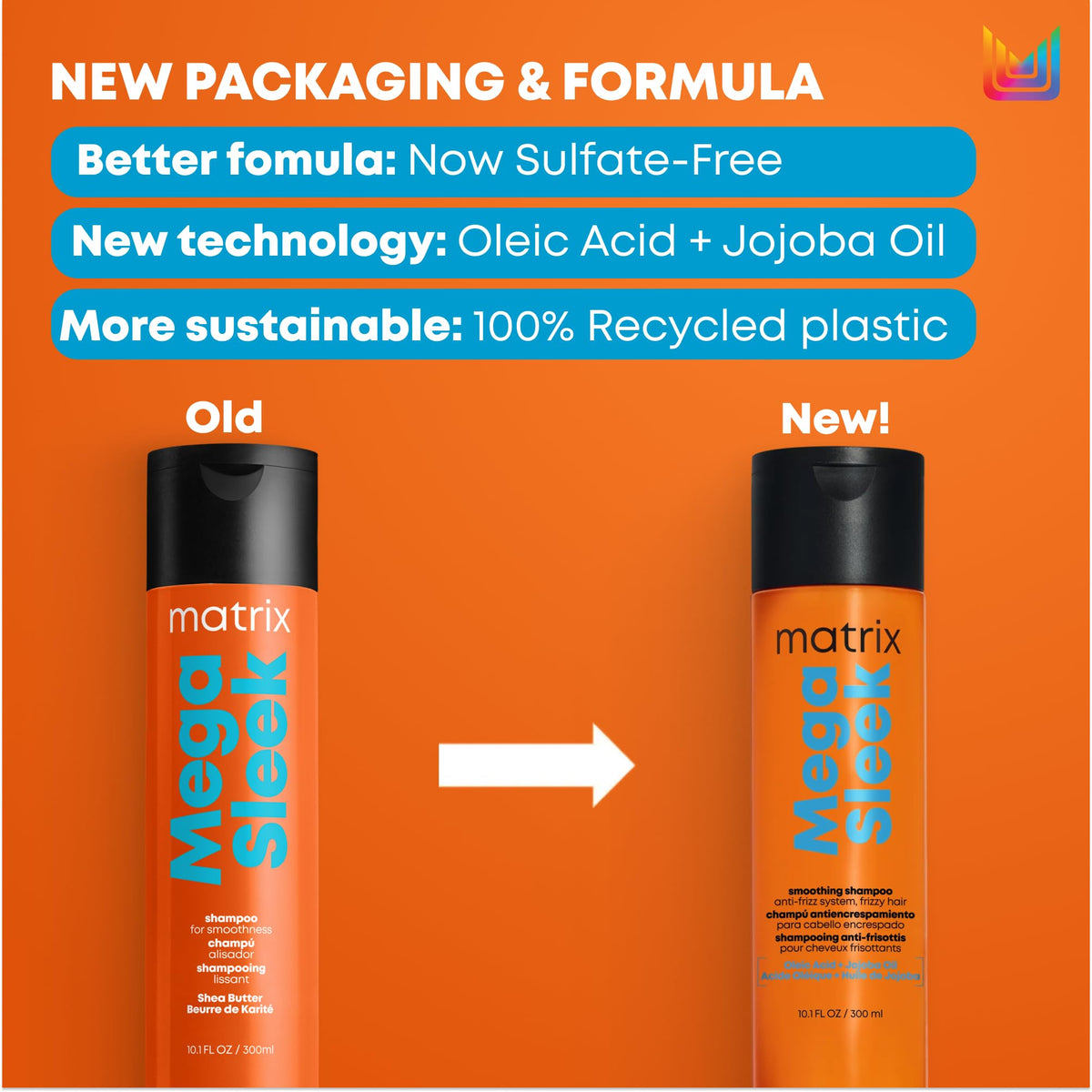 Matrix Mega Sleek Sulfate-Free Smoothing Shampoo