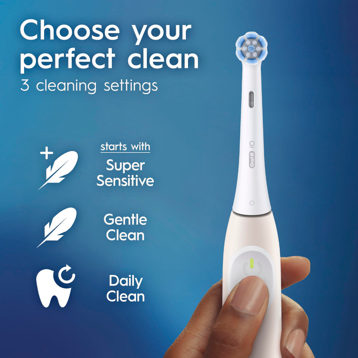 Oral-B iO2 Rechargeable Electric Toothbrush, Peach