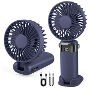 Portable Handheld Fan Rechargeable Small Fan 5 Speeds