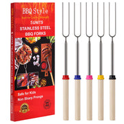 Telescoping Marshmallow Roasting Sticks, 32" (5 Pack)