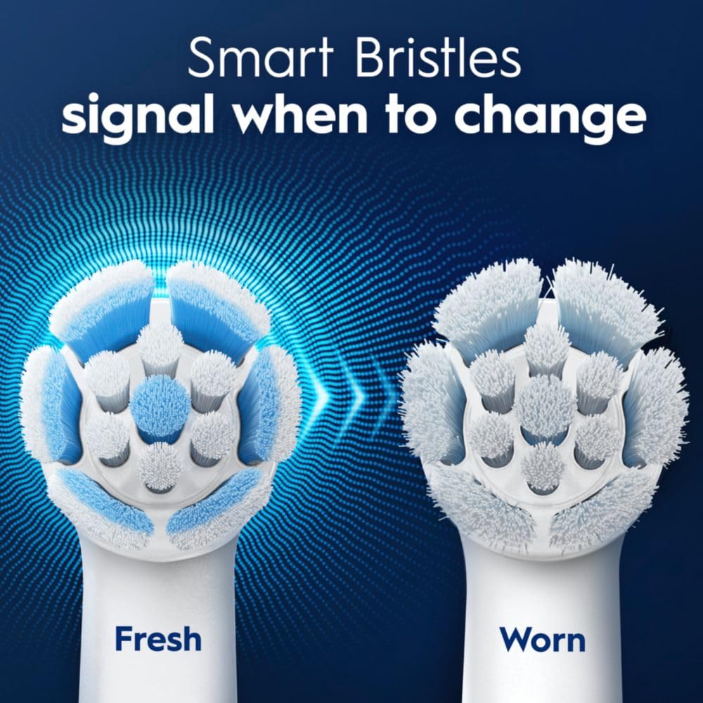 Oral-B iO Brush Heads, White, 4 Ultimate Clean + 1 Gentle Care