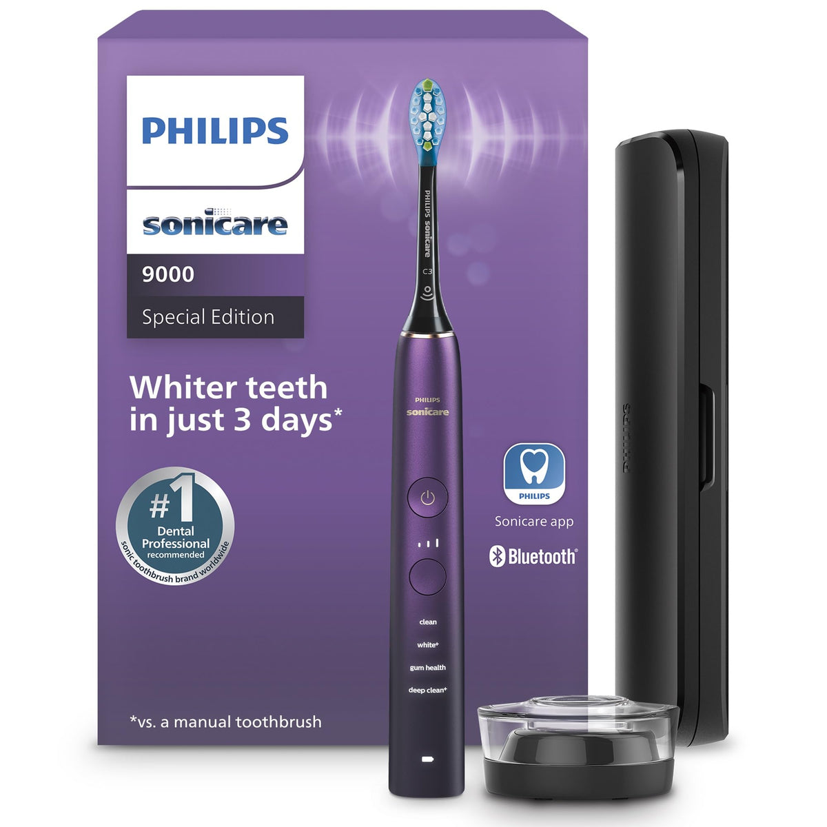 Philips Sonicare DiamondClean 9000 Toothbrush, Amethyst (HX9911/91)