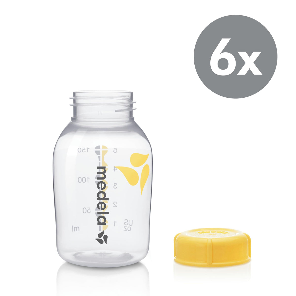 Medela Breast Milk Storage Bottles, 5 oz (6 Pack)