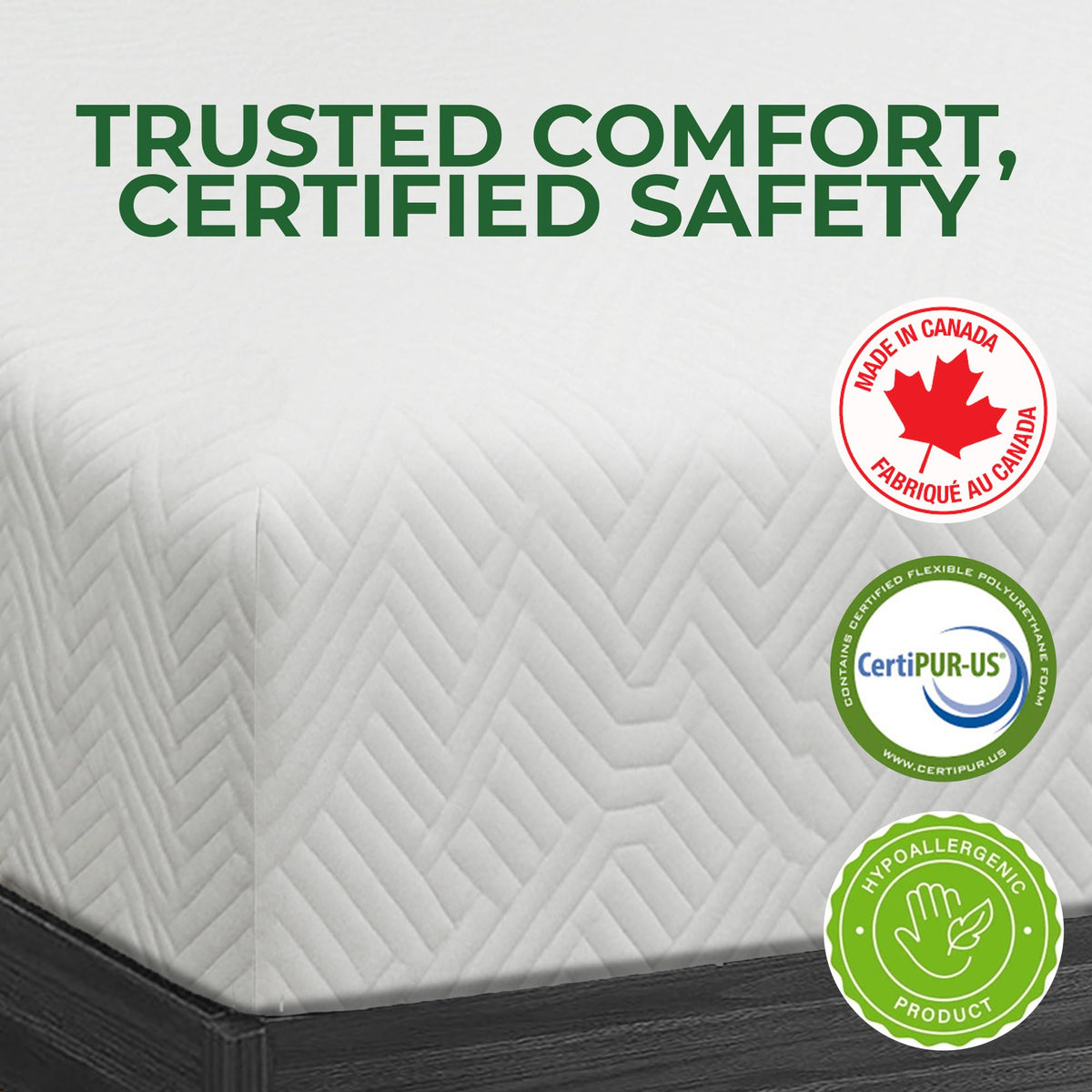 ViscoLogic Reversible Foam Mattress, Twin, 5"