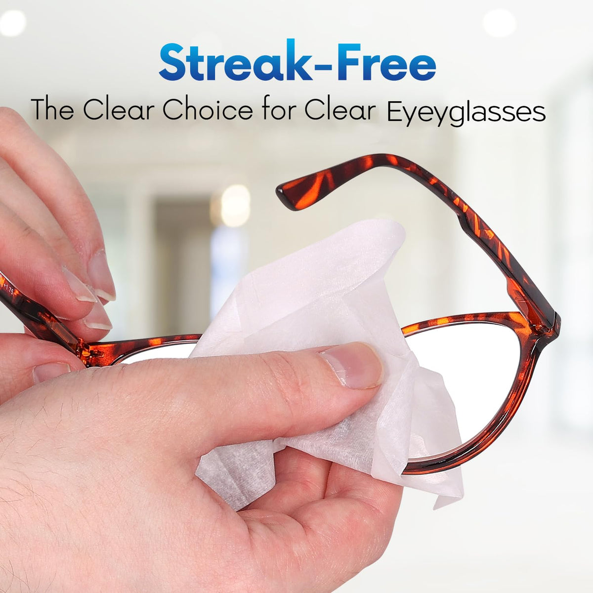 Lens Wipes for Eyeglasses, Individually Wrapped, 500 Count