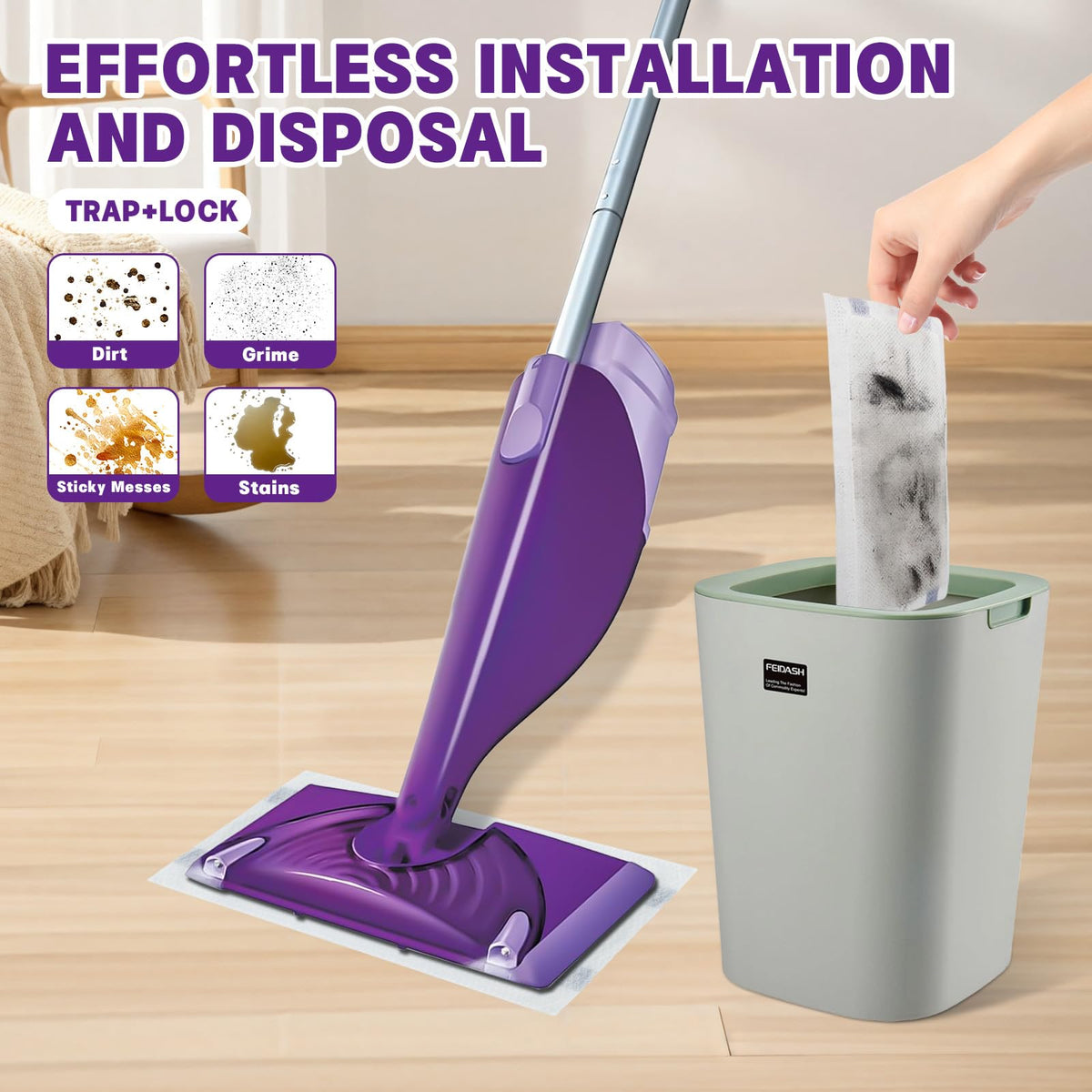 Disposable Wetjet Pad Refills for Swiffer Wetjet, 30 Count
