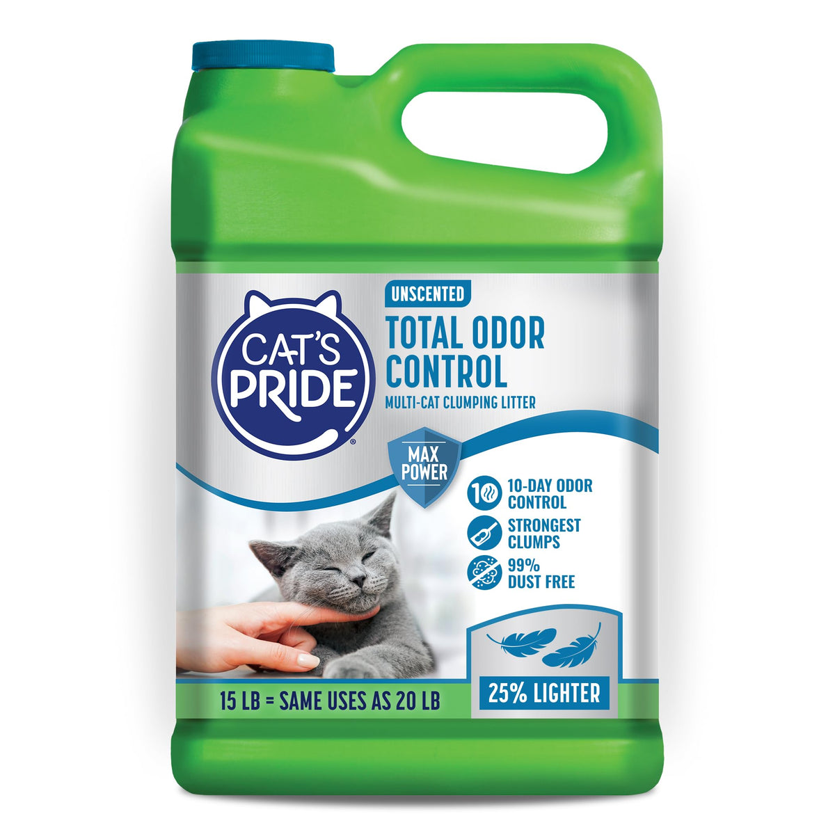 Cat's Pride Fresh and Light Premium Clumping Cat Litter, 15-Pound