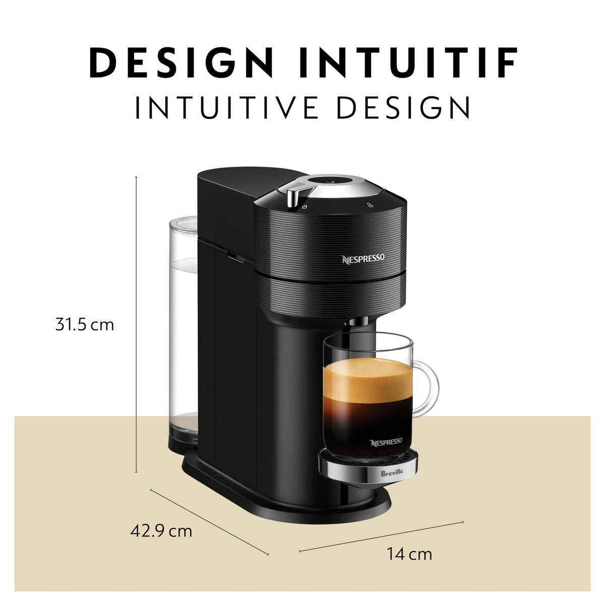 Nespresso Vertuo Next by Breville, Classic Black